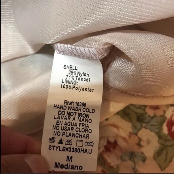 Strapless Floral Dress Size M Style 3380HAU - Picture 6 of 10